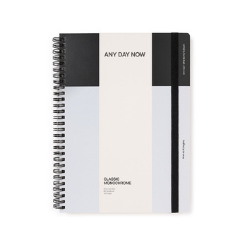 Any Day Now Dot Grid B5 Spiral Notebook 80gsm Paper - Black