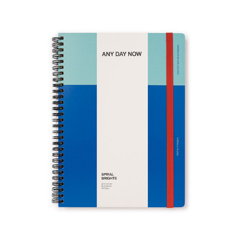 Any Day Now Dot Grid B5 Spiral Notebook 80gsm Paper - Mint & Blue
