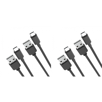 2PK 2PK Laser USB-C to USB-A Fast Charging Cable 1m - Black
