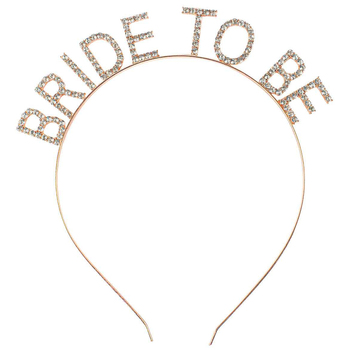 Bride To Be Rose Gold Ladies Headband Hens Party Gift