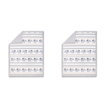 2PK The Peanutshell Boho Blanket 76x101cm Comforter For Pram/Stroller