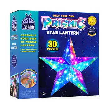 Prismic 3D Puzzle Star Lantern DIY Kids Craft w/ Lights 12y+