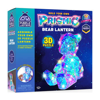 Prismic 3D Puzzle Bear Lantern DIY Kids Craft w/ Lights 12y+