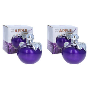 2PK The Big Apple Purple Apple EDP Eau De Parfum Spray For Women 100ml
