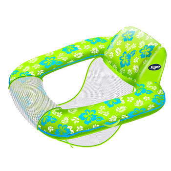 Aqua Leisure Zero Gravity Inflatable Floating Pool Bed Raft Accessory Green