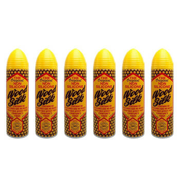 6PK The Original Non Silicone Wood Silk Spray 225ml Cleaner