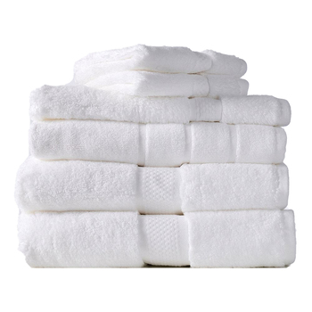 6pc Canningvale Aria 69cm 100% Cotton Towel Set White