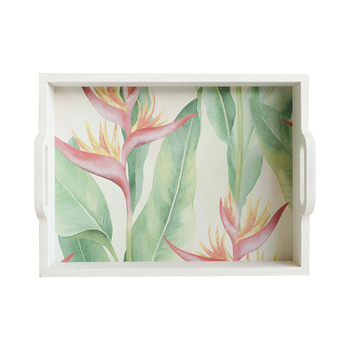 Rayell Paradise Food Serving Tray Red/Green 40x30x6cm