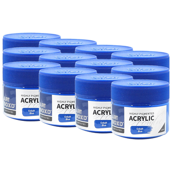 12PK Art Boxd 100ml Premium Acrylic Artists Paint - Cobalt Blue