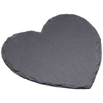 Artesa Rustic Slate Heart Shaped Serving Platter/Tray Charcuterie/Entree