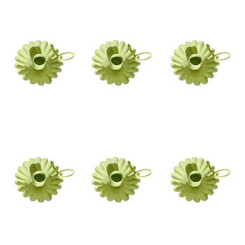 6PK LVD Iron Candle Holder Display Decor 10cm - Assorted