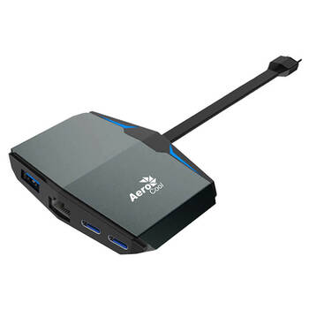 Aerocool Type-C Adapter w/ Lan/USB 3.0/Type-C