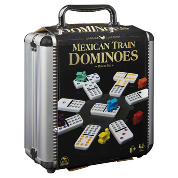 Classic Games Mexican Train Dominoes w/ Carry Case Game Set 2-Players 3+