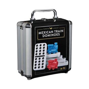 Cardinal Classics Mexican Train Dominoes Game w/Aluminum Case 2-8 Players 8y+