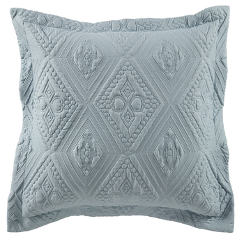 Bianca Aspen Polyester 65x65cm European Pillowcase Cover Case Rectangle Sky Blue