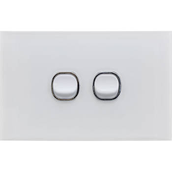 Doss Acrylic Wall Plate 2 Gang Light Switch