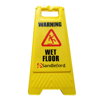 Sandleford Wet Floor A-Frame Sign Yellow
