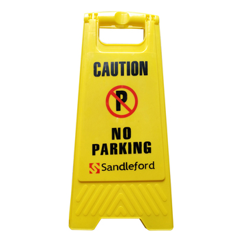 Sandleford Caution No Parking A-Frame Sign Yellow