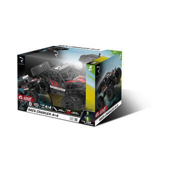 Revolt Remote Control Rock Crawler 4x4 RC Toy - Black 8y+