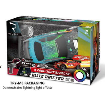 Revolt Radio Control Blitz Drifter LED RC Car 01:24 Toy Kids 5y+ 20.3x8.5cm