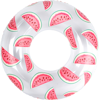 Airtime 90cm Ultra Clear Watermelon Fruit Swim Floating Ring Toy