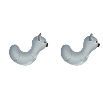 2x Airtime 92x85cm Koala Pool Racer Floater w/ Repair Patch Kids 3y+