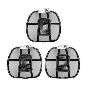3PK HomeBrite Better Back Support Bushion Mesh Contruction For Office Chairs