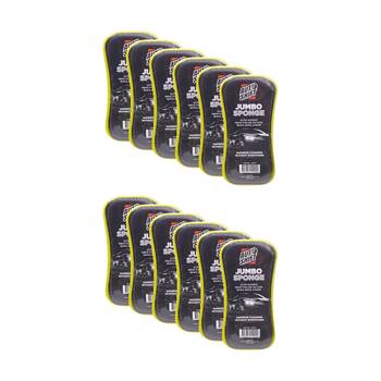 12PK AutoShift Jumbo Sponge Car Cleaning Accessory Anti-Scratch/Streak 22x10x6cm
