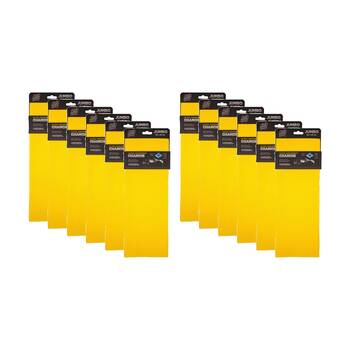 12PK AutoShift Ultra Absorbent Jumbo Car Cleaning Chamois/Cloth 60x40cm Yellow