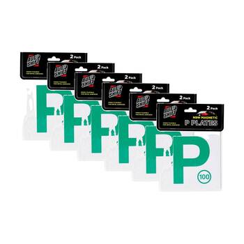 6x 2PK AutoShift NSW Only Magnetic Green Probationary Licence Plate/Sign 15cm
