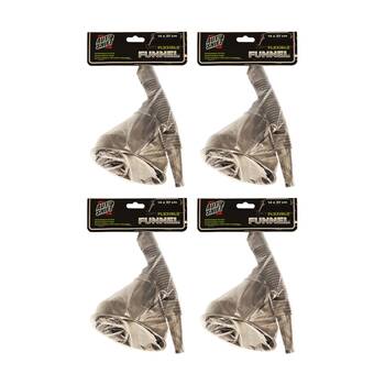 4PK AutoShift Flexible Automotive Funnel w/Removable Filter Detach Tube 14x37cm