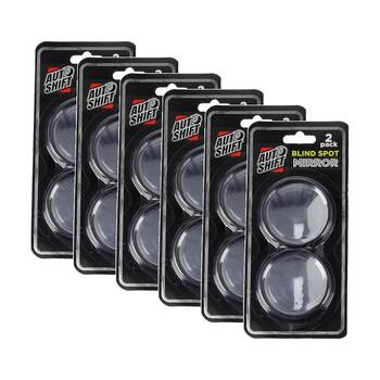 6x 2PK AutoShift Adhesive Blind Spot Mirrors for Car Vehicle Safety Accessory