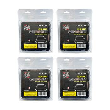 4PK AutoShift Elastic Cargo Net w/12 Hooks Car Organisation Accessory 1.2x1.8m