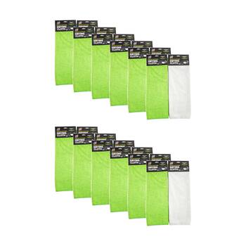 12PK AutoShift Premium Microfibre Drying Cloth Car Cleaning 50x70cm Assorted