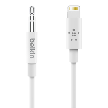 Belkin 3.5mm Audio Cable with Lightning MFI-Certified  0.9m - WHT