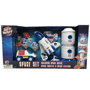 Astro Ventures Space Rover/Shuttle/Station w/ Astronauts Set Toy 3y+