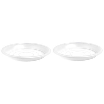 2PK Artevasi Transparent 33cm Saucer Indoor/Outdoor Pot Plant Holder