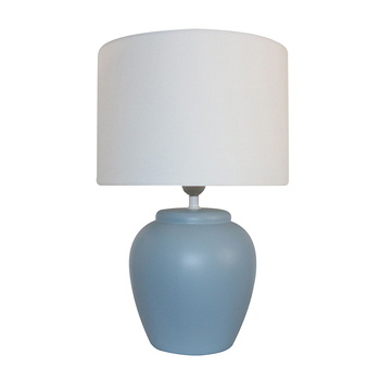 Maine & Crawford Camber 43cm Ceramic Table Lamp - Blue