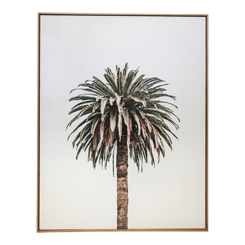 LVD Framed Canvas/Resin 72x92cm Solo Palm Wall Hanging Art