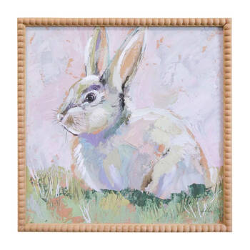 LVD Framed Canvas Home/Room Decor 40x40cm - Rabbit