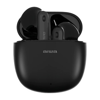 AIWA In-Ear Budstem True Wireless Bluetooth Earbuds Black