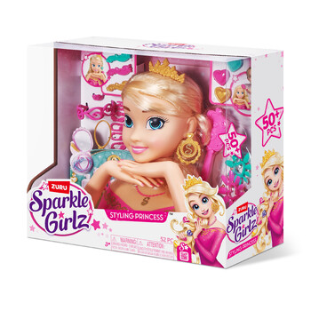 Zuru Sparkle Girlz Styling Head w/Fantasy Nail Design Kids Toy 3+