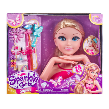 Zuru Sparkle Girlz Styling Head w/Fantasy Nail Design Kids Toy 3+