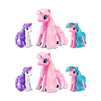 2x 3pc Zuru Sparkle Girlz Unicorns Doll Playset Kids/Children - 3y+