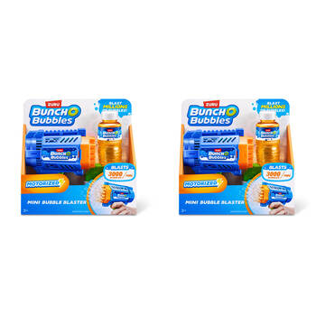 2PK Zuru Bunch O Bubbles Motorized Mini Bubble Blaster - Blue 3y+