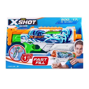Zuru X-SHOT Fast Fill Skins Water Gun Hyperload Assorted 5+