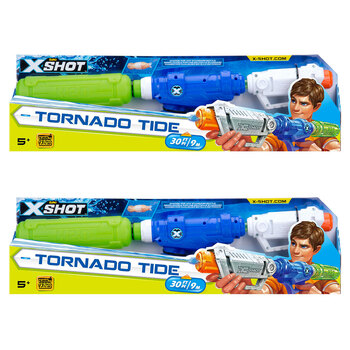 2PK Zuru XSHOT Water Blaster Kids/Childrens Toy - Tornado Tide 5+