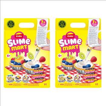 2PK Zuru Slime Mart - Small Shopping Bag Series 1 Fruit Tart Kids Modelling Clay