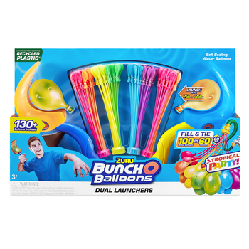 4PK Zuru Bunch O Balloons Tropical Party w/Launchers 3+
