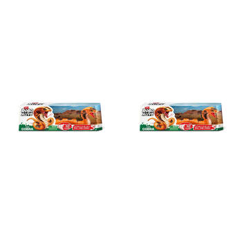 2PK Zuru Robo Alive Cobra 44.5cm Action Figure Toy Orange 3y+